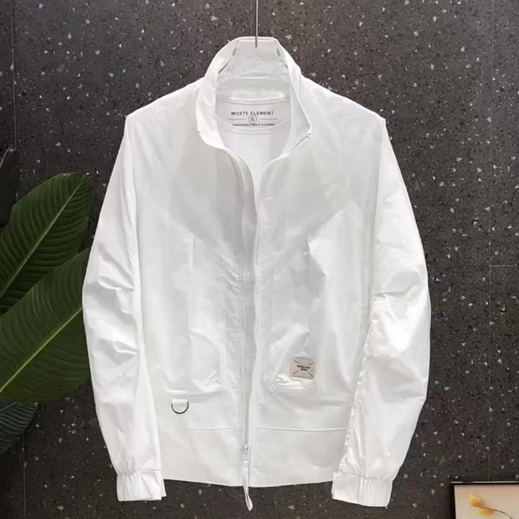 Осенняя мужская повседневная спортивная дышащая уличная куртка с воротником-стойкой, свободный материал