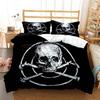 Набор пододеяльников Сахарный череп размера Квин цветы скелет постельное белье двуспальный комплект постельного белья с наволочкой размер Кинг пододеяльник с черепом