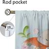 Cute Animals Shades Kitchen Curtains 2 Pieces Home Interior Curtains for Camera Blackout Curtain Tulle for Bedroom Partition