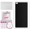 apgo Protective Skin Sticker for the Back Compatible with Huawei Ascend P8, Wrap Film, Foil, Vinyl - Pattern Carbon Black