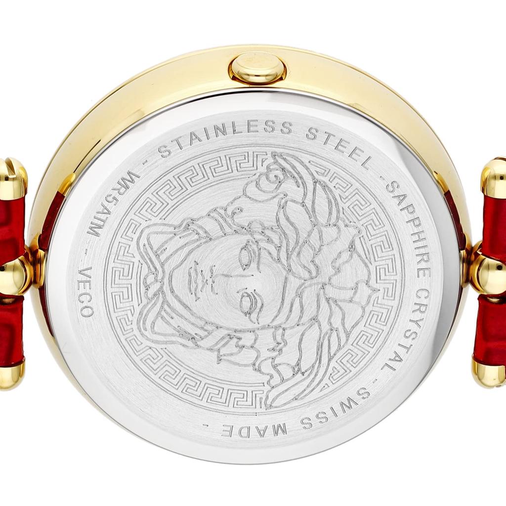 Часы Palazzo Empire Красный циферблат Нержавеющая сталь Сапфировое стекло Кварцевые 39MM Швейцарские часы VECO02622 [Versace] Женские [Товар]