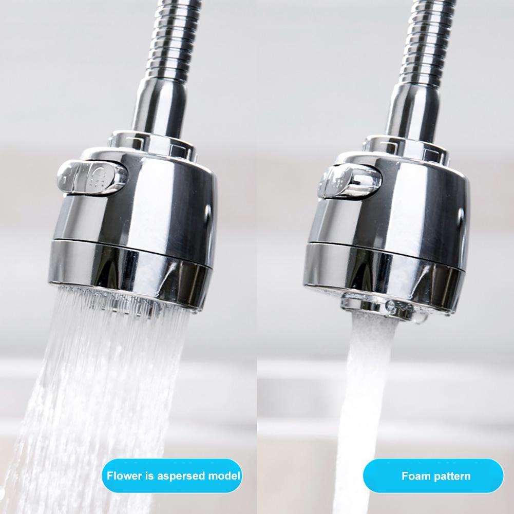 Kitchen Universal Aerator Water Faucet Splash Head Spout Lengthened Extension Filter Shower Head
