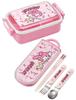 Skater Lunch with a Soft Single Made in Sanrio My Children's Box, 450ml, Dome-Shaped Lid, Tier, Japan, Melody, Ushirou-Shiro (Girl's) Design,