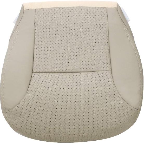 Front Driver Bottom Perforated Replacement Microfiber Leather Seat Cover Gray Compatible with Lexus ES300 ES330 2002 2003 2004 2005 2006