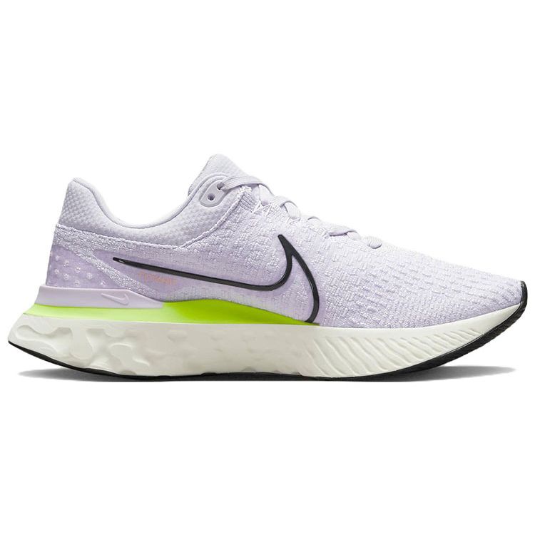 Nike React Infinity Run Flyknit 3 Barely Grape Ghost Зеленые мужские кроссовки Фиолетовый парус Антрацит DH5392-500