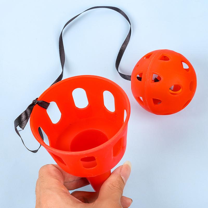 Throwing Catching Game Set - Receiving Ball Sensor Trainer Outdoor Toy for Children's Hand Eye Coordination Training