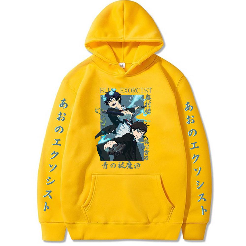 Модная синяя спортивная толстовка с длинным рукавом в стиле Харадзюку «Экзорцист» в стиле Харадзюку, Окумура Рин Окумура Юкио Брат, мужская и женская