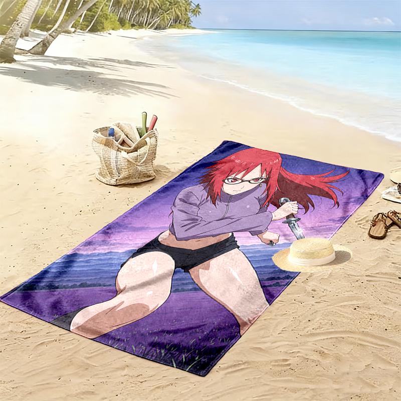 1pc naruto Beach Towel, Multi-functional Beach Towel for Outdoor Activities Beach Swimming and Travel
