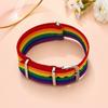 Instagram Colorful Bracelet Simple Rainbow Girl Heart Bracelet Cartoon Canvas Hand Bracelet