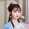 Hair Clips Chinese Handmade Flower Tassel Long Hair Comb Headwear Sets Hanfu Hair Stick Earrings
