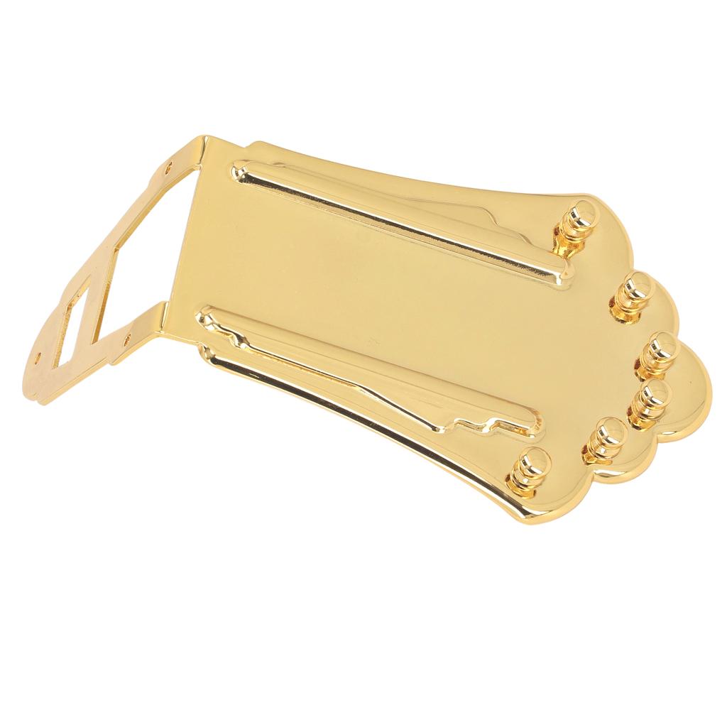 Гитарный струнодержатель сменный цельный металлический 6-струнный гитарный трапециевидный струнодержатель для Archtop