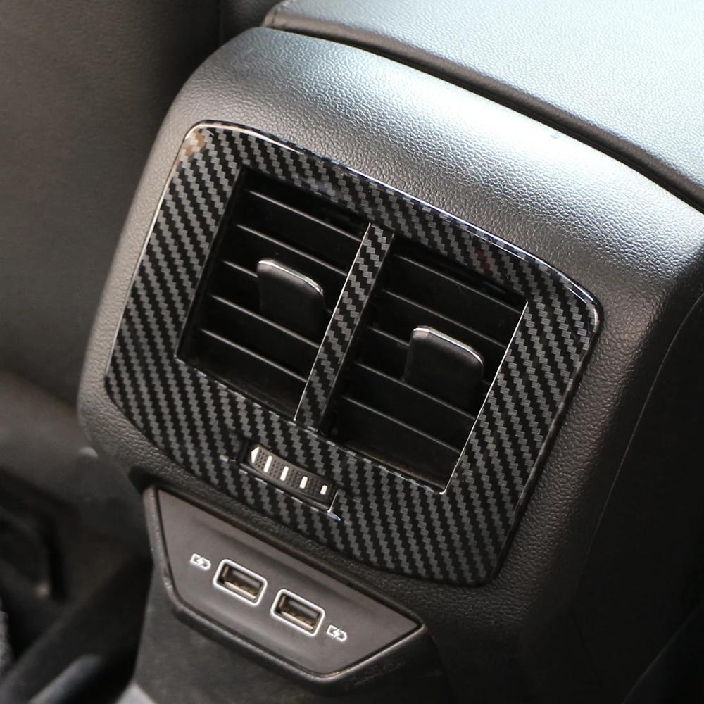 For Volkswagen VW T-roc Troc 2018-2022 Rear AC Vent Outlet Frame Air Conditioning Panel Sticker Cover Trim Interior Accessories