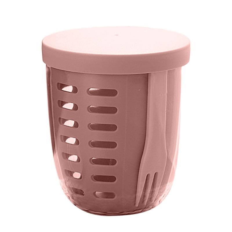 600ml Practical Picnics Storage Bucket Plastic Cup Seal Salad Cup for School