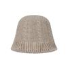 VARZAR VA Applique Cable Knit Bucket Hat Beige