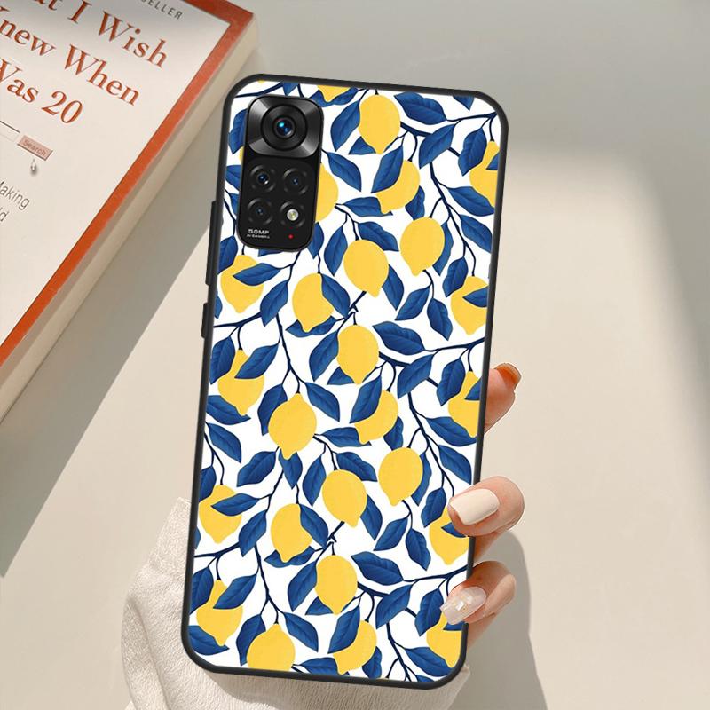 Чехол с тропическим летним фруктом и лимоном для Xiaomi Redmi Note 11 Pro 8 9 11S 10S 9S Note 10 Pro, чехол для Redmi 10 10C 9A 9C