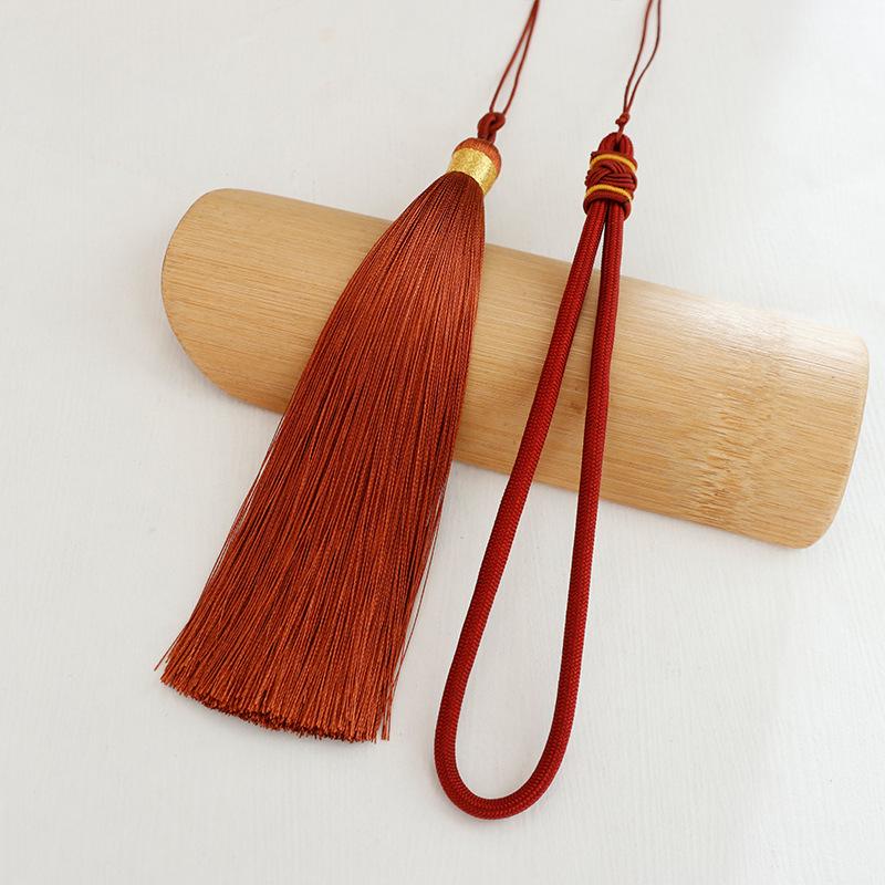 Nylon Pineapple Knot Hanging Rope with Tassels and Double Pull Rings - Car Gift Pendant