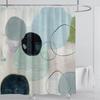 3D печать абстрактный линейный стиль акварельный набор штор для душа водонепроницаемый полиэстер занавеска для ванной украшение для дома с крючками