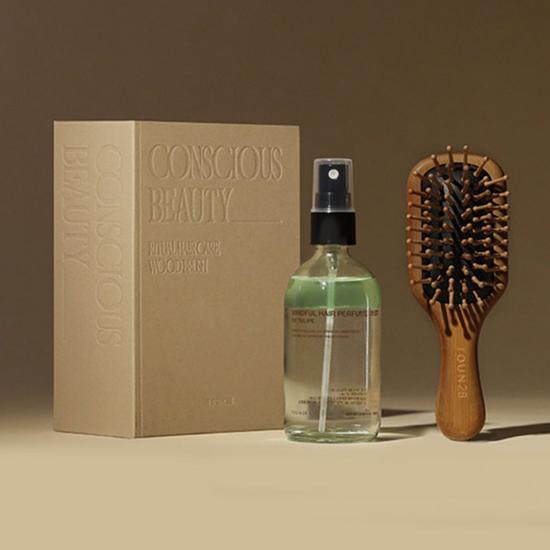 TOUN28 Парфюмированный спрей для волос 100 мл + набор лечебных кистей (Выберите 1 цветок баобаба/тюльпана)