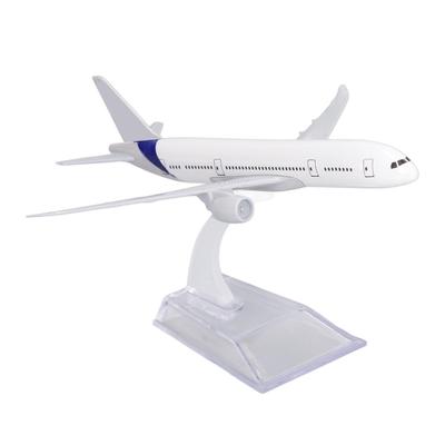 Модель самолета 787 из сплава, украшение для дома, точные детали, имитация самолета, модель самолета с подставкой