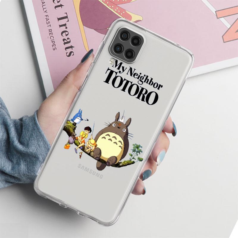Чехол для Samsung Galaxy A13 A52 A51 A53 A12 A72 A73 A11 A33 A32 A71 A22 5G A41 A31 A21s Тоторо Ghibli Унесенные призраками мягкий чехол