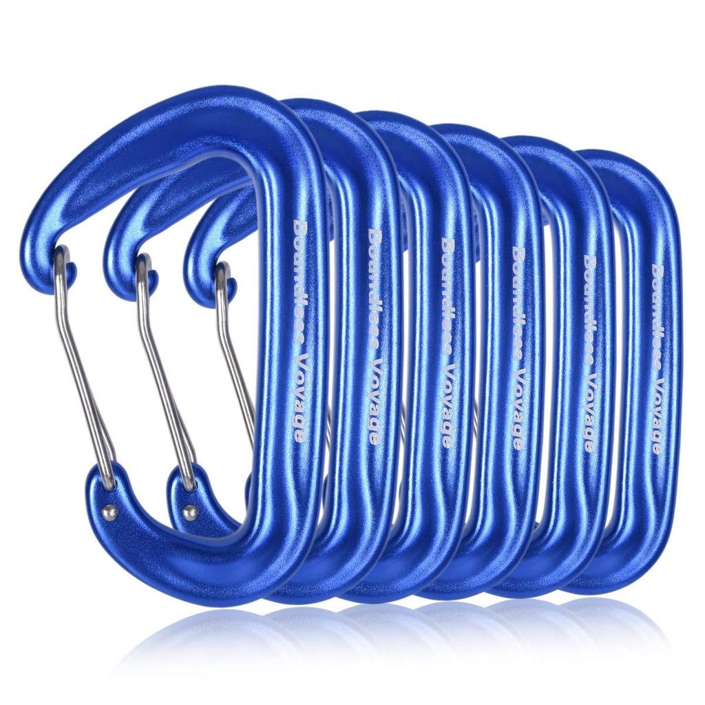 Boundless Voyage 12kN Small 7075 Aluminum for and Available In 3 Colors BV1026 Carabiner, High-Strength (1200KG) D-Ring, Alloy, Ultra-Lightweight,