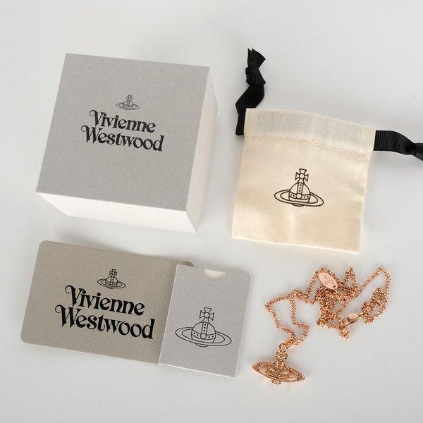 Vivienne Westwood Relief Pendant Necklace Pink Gold 63020086