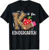 K Is For Kindergarten Teacher Leopard Back To School Kinder T-Shirt