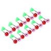 10 Pcs Fishing Rod Alarm Dual Alert Bells Fishing Bells Clips with 2 Holes of Different Sizes for Night Fishing