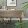 Printed Tablecloth Waterproof And Oil-Proof Leave-In Plaid Table Tablecloth Pvc Table Mat