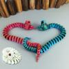3D Printed Snake Figurine Movable Joints Snake Figure Articulated Animal Model
