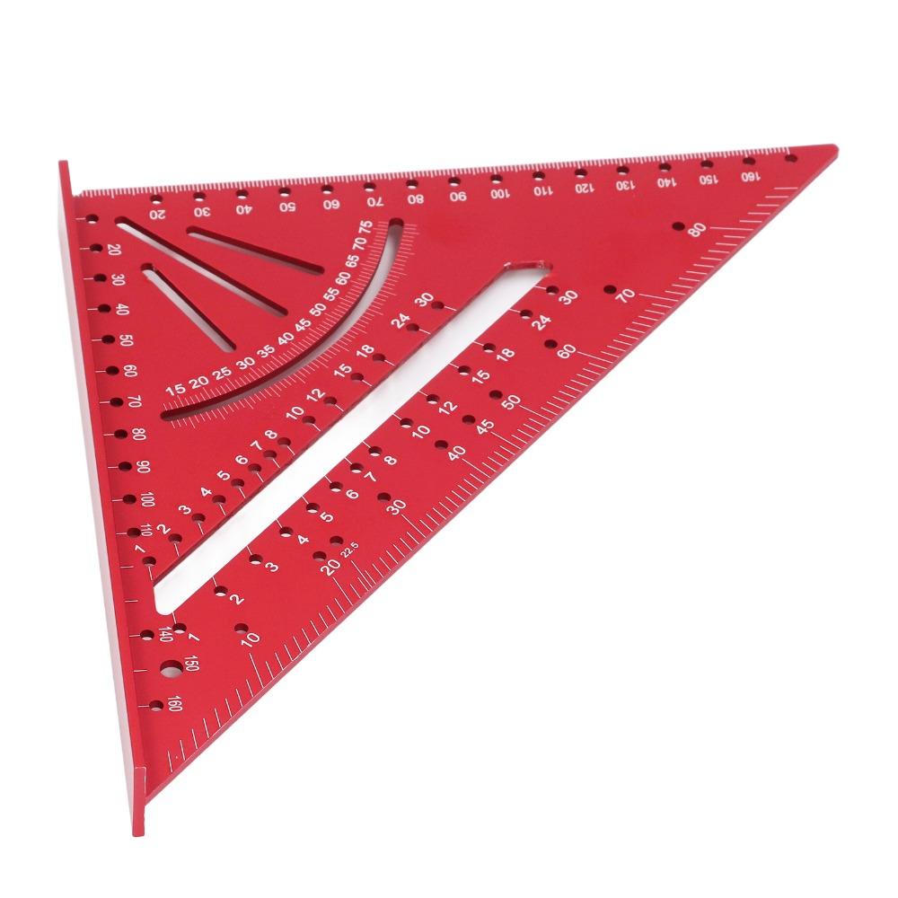 Clear Scales Aluminum Triangle Ruler 90° Right Angle Multi Angle Tool Angle Ruler Measuring