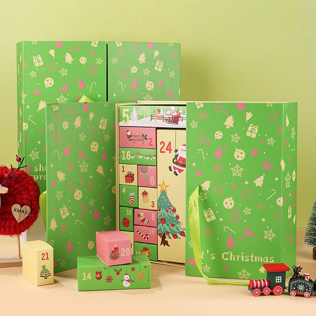24-Day Christmas Countdown Calendar Box 2025 Empty Calendars Advent Box To Fill Holiday Case For Festival Birthday Kids Adults