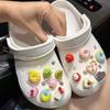 Подвеска для обуви, булавки «сделай сам», 3D креативная пицца, торт, милые украшения в виде пончиков, пряжка для обуви с отверстиями, набор подвесок, аксессуары, подарок для детей для мальчиков и девочек