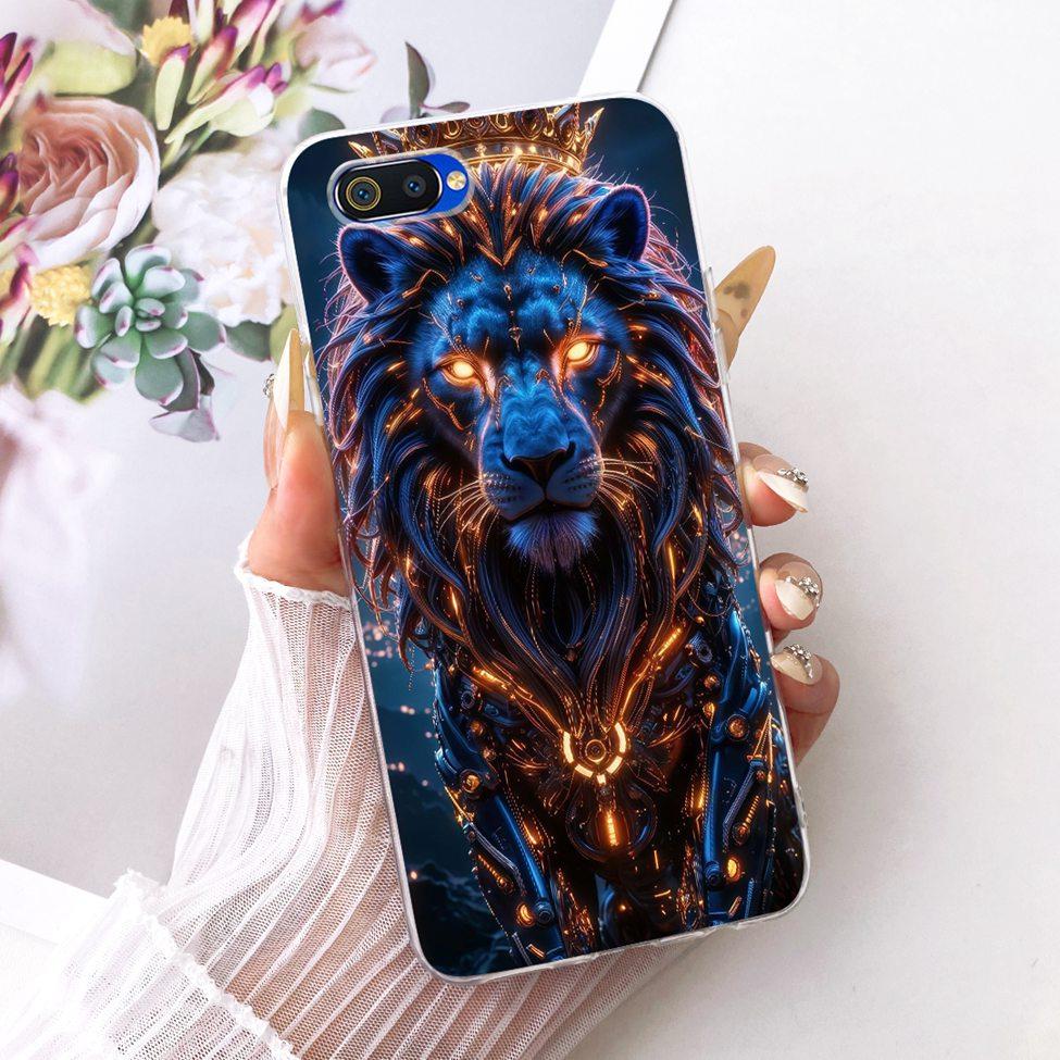 Transparent For Realme C2 Case Cover Cute Fashion Butterfly Funny Painted Casing For Realme RMX1941 RMX1945 RMX1943