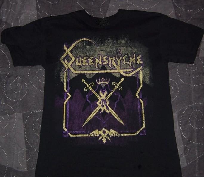 Винтажная черная хлопковая унисекс футболка Queensryche 30-го юбилейного тура