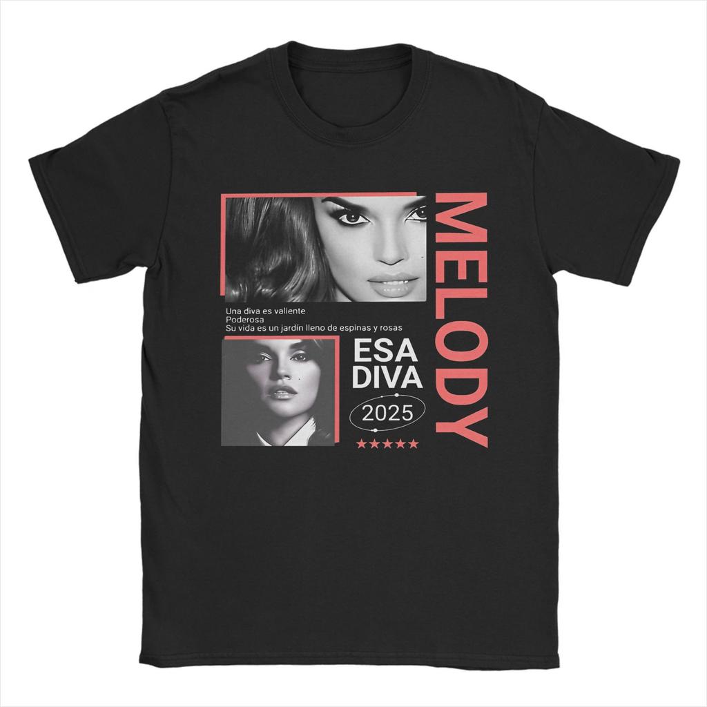 Футболка Melody Esa Diva Spain Евровидение 2025 для мужчин женщин Идея подарка Футболки Хлопковая одежда