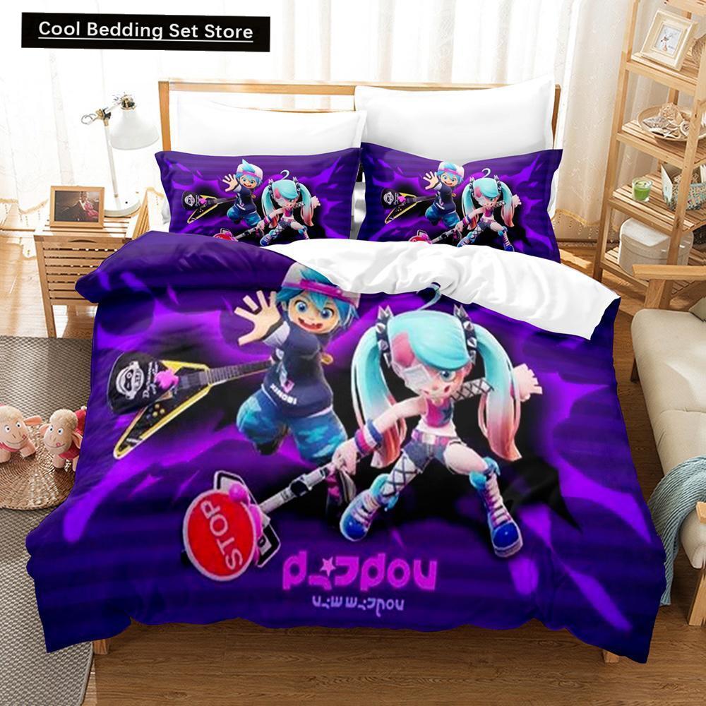 Комплект постельного белья Game Ninjala Single Twin Full Queen King Size Bed Set Adult Kids Bedroom Duvet Cover Sets 3D Print Kawaii Kids Camas