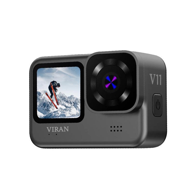 V11 Dual Color Screen Waterproof and Anti-shake Sports Camera 5K High Definition Outdoor Travel Riding Camera