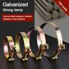 Pipe Clip Hose Fuel Hose Clip Water Pipe Hoop Hose Clamps Pipe Clamp Carbon Steel Throat Hoop