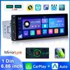 1 Din MP5 Car Radio 6.9'' MP5 Player Wired Carplay Android Auto Universal Multimedia Player Mirror Link Car Stereo