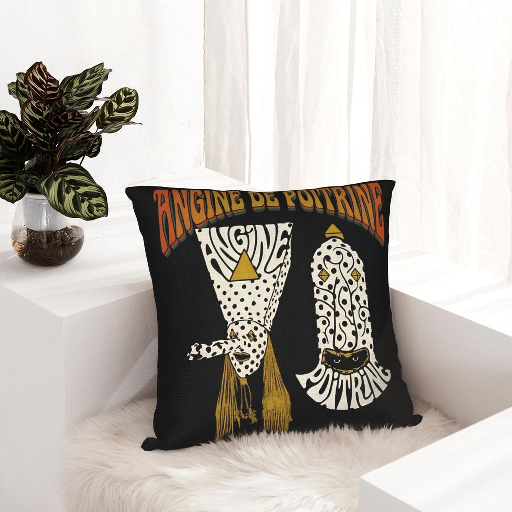 Decorative Pillowcases Angine De Poitrine Rock Band Merch Living Room Pillow Case Cover Zippered Multi Size