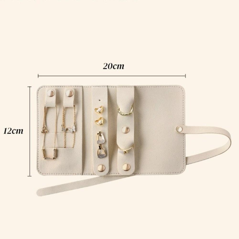 Anti-Tangle Jewelry Storage Roll Foldable Jewelry Organizer New Travel Jewelry Case