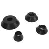 Комплект конусов для балансировочного станка Металл Высокая прочность Повышение безопасности вождения для вала 38 мм Внедорожник Грузовик Караван с отверстиями ступицы Черный