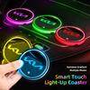 AEF1 LED Car Emblem Water Cup Pad Rechargeable Coaster For KIA K3 Sportage Carnival K5 Seltos Pegas KX1 EV5 Sonet EV6 K4 EV3 Ceed K8