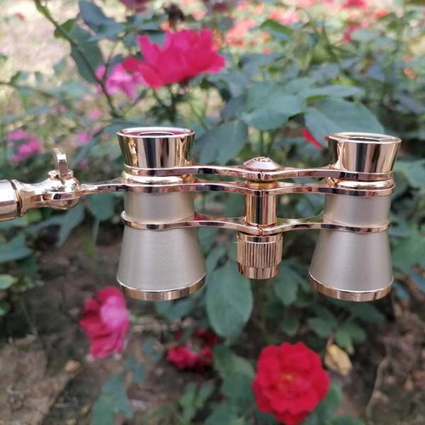 Британский ретро-театральный зеркальце с ручкой HD портативный карманный металлический бинокль дамский специальный концертный телескоп