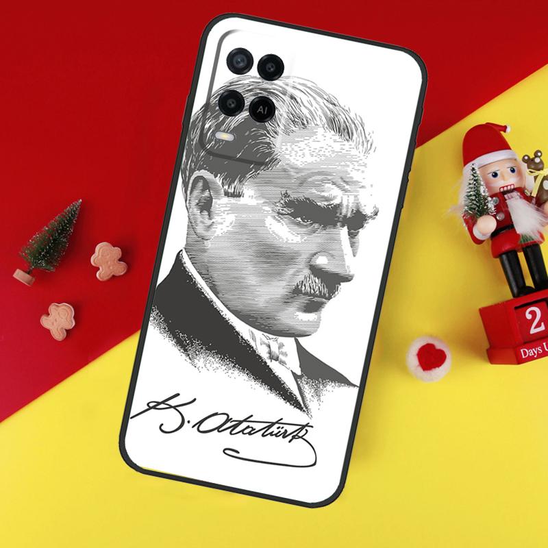 Чехол Mustafa Kemal Ataturk для Oppo A94 A74 A54 A60 A40 A80 A16 A76 A96 A98 A58 A78 A18 A38 A57 A17 A15 A5 A6 Pro
