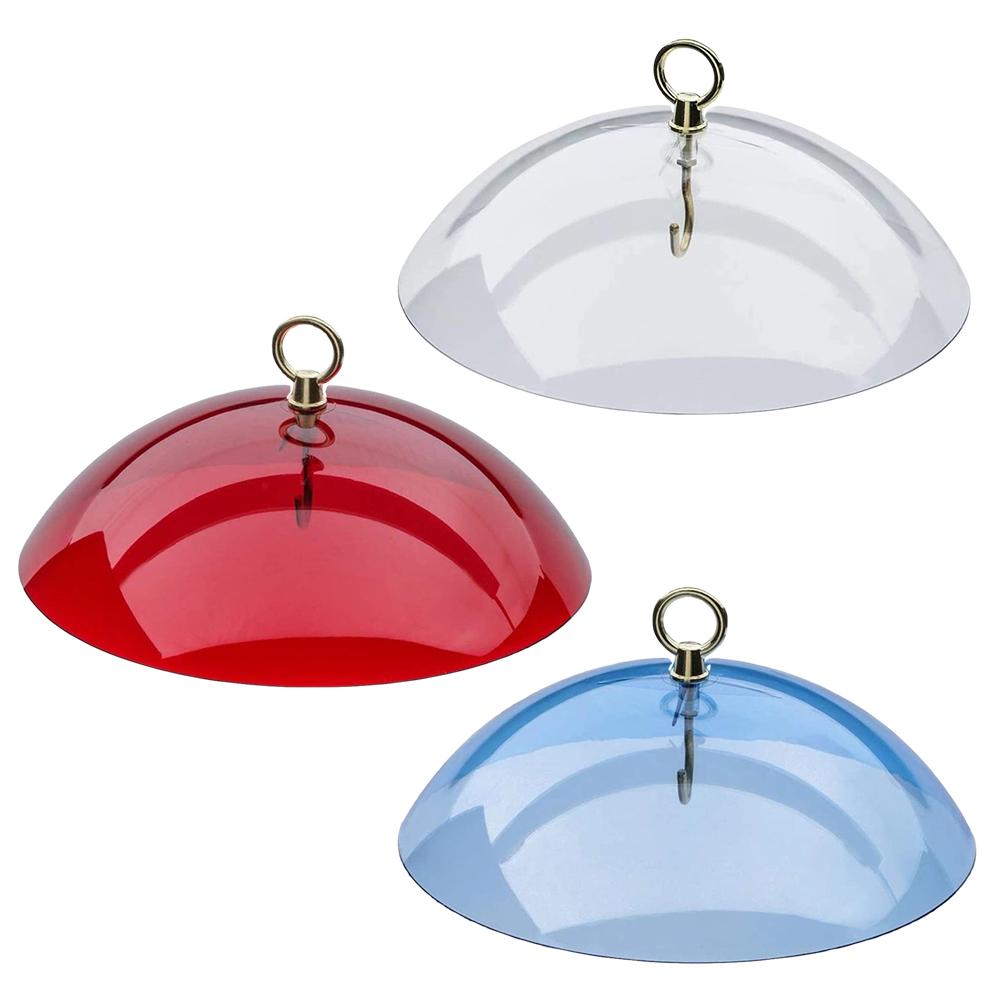 26 Cm Weather Rain Guard No Tool Install Clear Baffle Weather Guard Durable Weather Resistant for Outdoor Wild Bird Seed Feeder