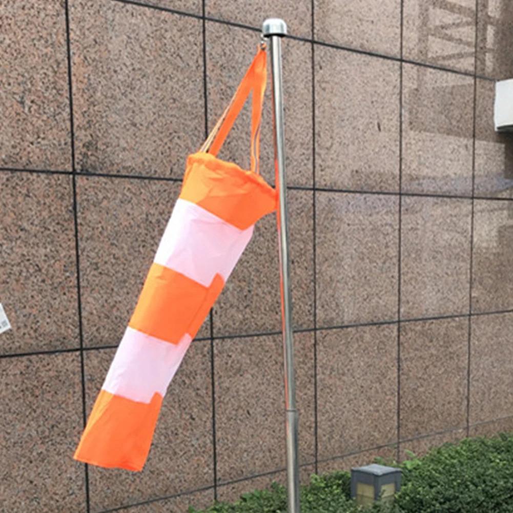 1м Аэропортовый ветроуказатель Уличный со светоотражающими полосами Люверс Светоотражающий Уличный флюгер Метеорологический мешок Анемометр Садовый