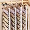 2/3Pcs Trouser Hangers with Rotatable Hooks Space-saving Foldable Design Multipurpose Skirts Scarves Storage Holders