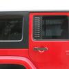 Накладка на заднее окно автомобиля, декоративная рамка для Jeep Wrangler JK 2007-2017, 4-дверная версия, металлические автомобильные аксессуары